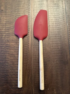 NEW KitchenAid Bamboo Spatula Set In Red (2-Piece Set) - Image 1 of 4