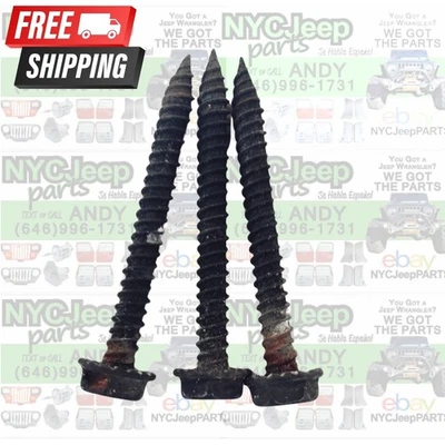 Jeep Wrangler TJ 97-06 OEM ECM PCM Motor Montaje Computadora PERNOS Juego de 3 Tornillos Foto 1 de 4