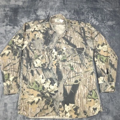 Vintage Mossy Oak Long Sleeve Break Up Button Down Shirt Men’s Large USA Made - Image 1 of 4
