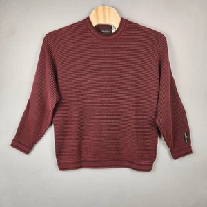 Carlo Colucci Sweater Mens Large Burgundy Crewneck Pullover Made in Germany - Picture 1 of 15