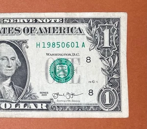 1985 June 1 (H 19850601 A) Birthday Note $1 One Dollar Bill ` - Picture 1 of 3