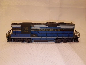 Athearn HO Scale DUMMY/UNPOWERED B&O GP-Style Diesel Locomotive - Blue/Gray #745 - Picture 1 of 5