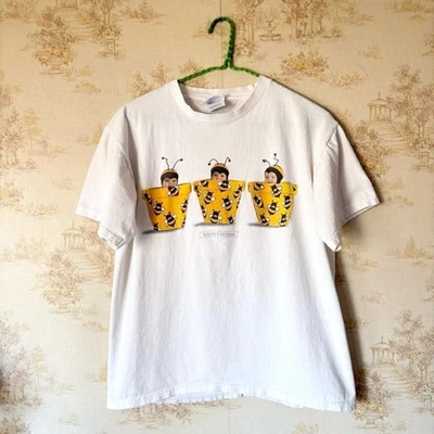 Vintage 90s Anne Geddes bumblebee babies photography art tee size M - Image 1 of 4