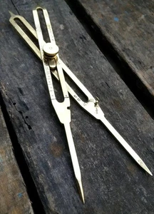 9" Proportional Divider Brass Drafting Tool Scientific Compass Engineer tool - Picture 1 of 6