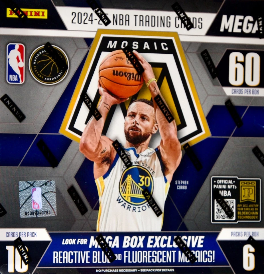 2024-25 Panini Mosaic Basketball NBA Trading Cards Mega Box