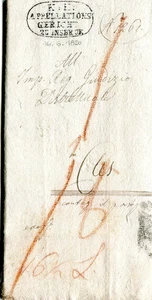 Carta AUSTRIA 1820 de INSBRUCK a Cles - Imagen 1 de 3
