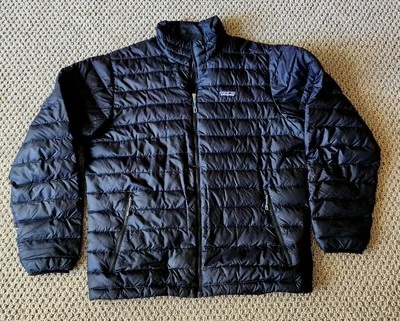 Suéter masculino Patagonia preto preto BLK 84674FA19 tamanho grande com zíper completo - Imagem 1 de 4