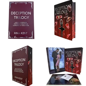 Books For Days Crate Rina Kent Deception Trilogy Red Edges - Imagen 1 de 6