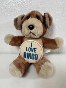 De colección Beatles I Love Ringo Botón Pin Gira Concierto Club de Fans Oso de Peluche - Imagen 1 de 5