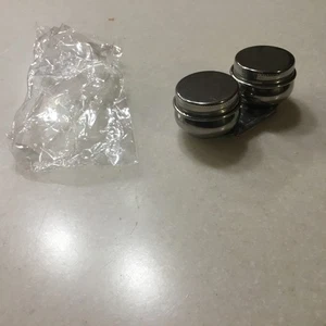 Edelstahl Doppel Dipper Palettenbecher mit Schraubdeckel und Clip Ölbehälter  - Bild 1 von 8