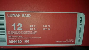 Nike lunar raid size 12 - Picture 1 of 5