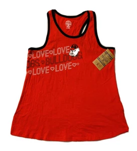 New NCAA Georgia Bulldogs Girls Youth Red Love Bulldogs Tank Top Sz XL (14/16) - Picture 1 of 4