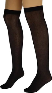 6 pares de calcetines transparentes de nailon sin desgarros para mujer talla única 70 denier - Imagen 1 de 5