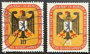 Germany W. Berlin, Meeting of Bundesrat in Berlin , Scott 9N118-9, Used, F-VF - Picture 1 of 2
