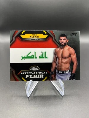 2024 Topps Chrome UFC Amir Albazi International Flair - #IFL-1 - Image 1 of 2