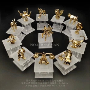 12Pcs Gold Saint Seiya Myth Cloth Statue Figure W Seprate Palace Collectbles - Picture 1 of 11