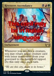 MTG RIVETEERS ASCENDANCY EXC - INFLUENZA DEI RIVETTATORI 216 - SNC - MAGIC - Picture 1 of 1