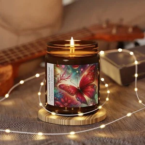 Decorative Soy Candle, Christmas Warmth Aroma, Ideal Eco-Friendly Gift - Picture 1 of 6