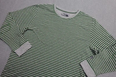 Camisa The North Face Para Hombres 2XL Verde Rayas Manga Larga Senderismo Aire Libre Elastizada Foto 1 de 4