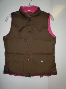 American Eagle Wende-Daunensteppweste - braun & rosa - Größe L - Bild 1 von 5