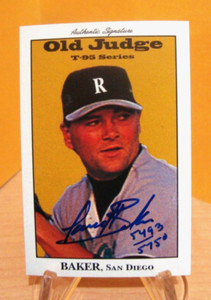 1995 Signature Rookies Old Judge T-95 Minis JARED BAKER #3 /5750 Autograph