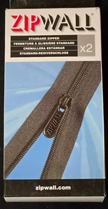 ZipWall AZ2 Selbstklebender Standard Reißverschluss 1 Packung mit 2 Reißverschlüssen Neu - Bild 1 von 4