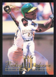 1994 Flair #331 Rickey Henderson - - - Near Mint