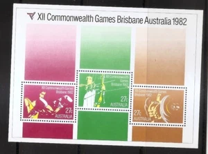 99c Starts - AUSTRALIA Commonwealth Games 1982 S/S Scott 844a - Picture 1 of 1