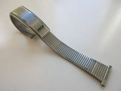 Reloj pulsera Rowi Fixo-clap 20 mm acero inoxidable N.O.S Foto 1 de 4