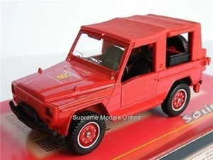 SOLIDO PEUGEOT P4 FIRE MODEL CAR 4X4 JEEP 1:43 SCALE RED K8 - Picture 1 of 5