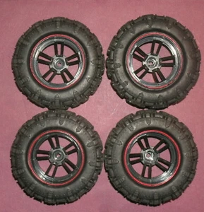 1/10 Scale RC Vehicle Off-Road Wheels & Tires (6mm Hex Hub) Custom Model Parts - Picture 1 of 9