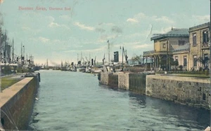 ARGENTINIEN Buenos Aires Süd Darsena Ansicht 1926 PC - Bild 1 von 2