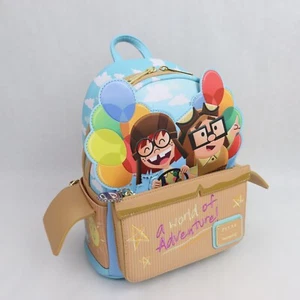 Loungefly Pixar Up Mini Backpack Carl Ellie Cardboard Plane 15th Anniversary - Picture 1 of 23