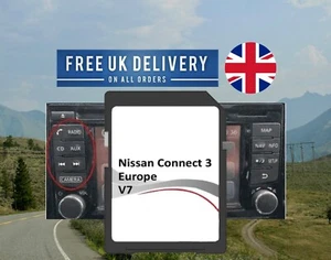 NISSAN Connect 3 V7 Navigation SD CARD Juke Micra Qashqai Map UK 2022 2023 - Picture 1 of 4