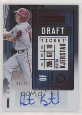 2020 Panini Contenders Pick 2 Draft Ticket Red /75 Heston Kjerstad #DPT2-HK Auto