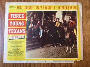 "Tarjeta de vestíbulo Three Young Texans 1954 #8 de Jeffrey Hunter 11""x14" - Imagen 1 de 8