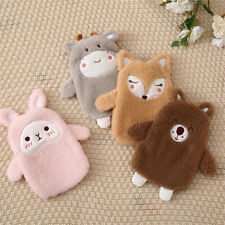 Hot Water Bottle With Cartoon Plush Cover Hand Warmer Winter Portable Warm Bag