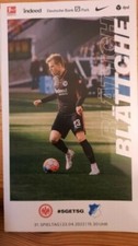 Program booklet Eintracht Frankfurt - TSG Hoffenheim 23.04.2022 leaf sheets DFB