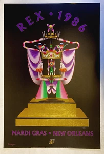 1986 Krewe of Rex - Ida Kohlmeyer Mardi Gras Poster 385/3000 - Picture 1 of 3