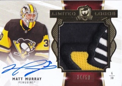 Matt Murray 2019-20 Upper Deck The Cup Limited Logos Card LL-MM SN 14/50 - Image 1 of 2