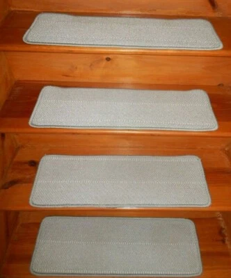 13 = Tapete de lã tecido degrau 9" x 27" + aterrissagem 27" x 30" degraus de escada - Imagem 1 de 4