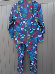 Suitmeister Mens Stage Funny Fancy Dress STAG Stand Out Casino Suit XL - Picture 1 of 13
