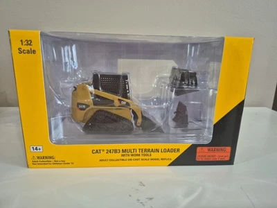Norscot 55269 Caterpillar CAT 247B3 Multi Terrain Loader Work Tools 1:32 Bad Box - Image 1 of 4