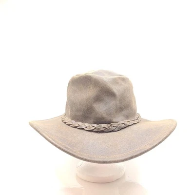 Шляпа складная Minnetonka кожаная 9523 дымчато-коричневая размер L - Изображение 1 из 4