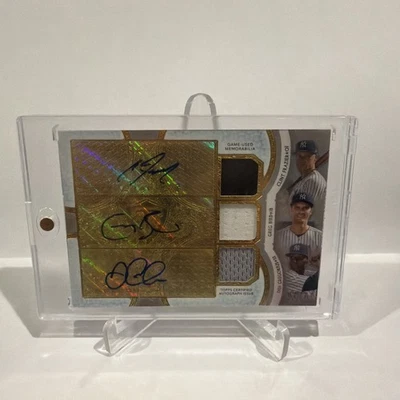 Camiseta 2018 TRIPLE THREADS FRAZIER BIRD DIDI GREGORIUS AUTOGRAFADA /27 NY YANKEES SSP - Imagem 1 de 2