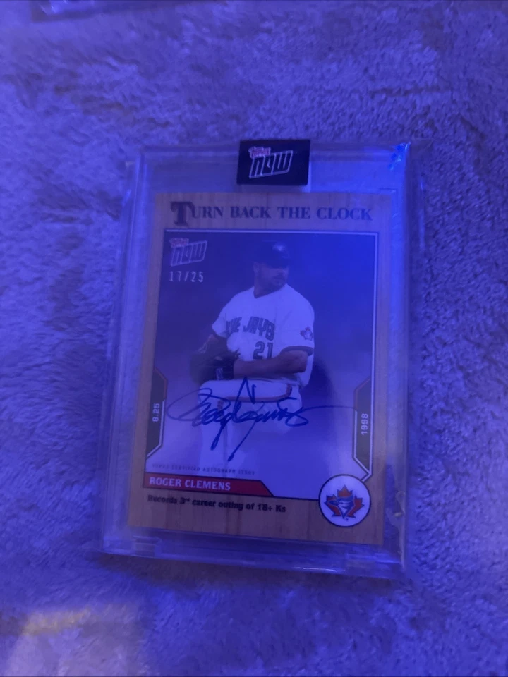 Topps Now Turn Back The Clock 2021 Toronto Blue Jays Roger Clemens #147 Foto 1 de 1