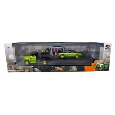 Transportadores automáticos M2 Machines 1960 Chevy C60 y 1968 Camaro SS CHASE 1:64 diecast Foto 1 de 4