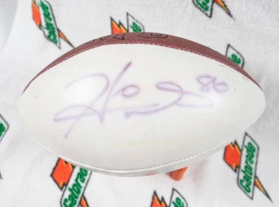 Hines Ward & Mark Bruener, Steelers - signed white panel football - Image 1 of 4