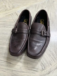 Men's SALVATORE FERRAGAMO Brown Leather Driving Loafers Size US 12D - Picture 1 of 7