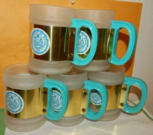 5 tazas vintage de osos negros de vidrio esmerilado de la Universidad de Maine-Fraternidad-Hermandad - Imagen 1 de 8